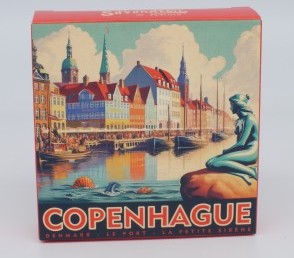 Круглое мыло с пионом в картонной коробке Копенгаген 100 г Круглое мыло с пионом в картонной коробке Копенгаген 100 г