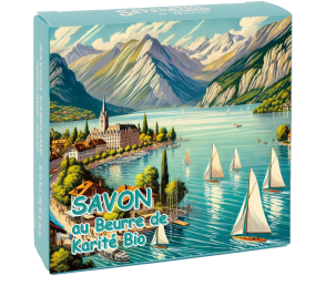 Круглое мыло с эдельвейсом в картонной коробке Озеро Анси 100 гр Круглое мыло с эдельвейсом в картонной коробке Озеро Анси 100 гр